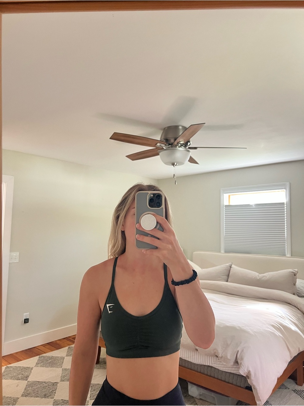 Gymshark Dark Green Sports Bra